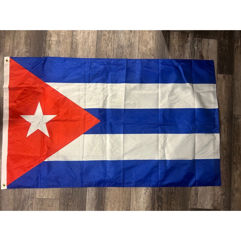 Cuba Flag 3x5 ft Cuban National Flag Polyester with Brass Grommets Banner